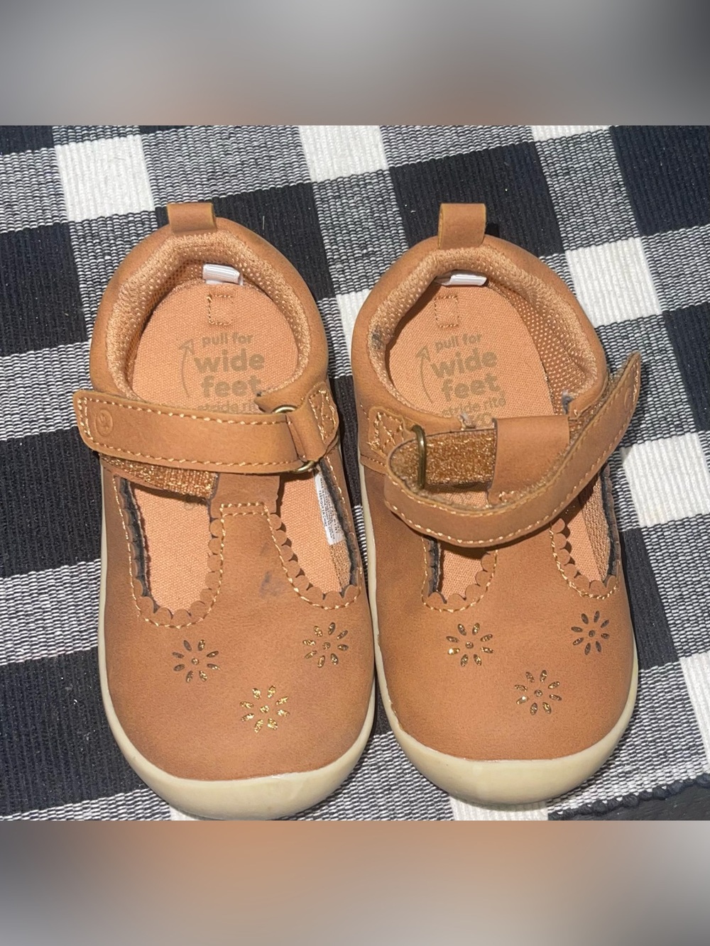 Stride Rite 360 Cheyenne Mary Jane 6M toddler girls brown tan shoe - Picture 3 of 10